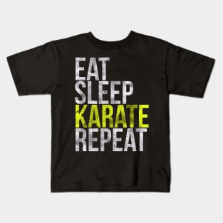 Eat Sleep Karate Repeat Kids T-Shirt